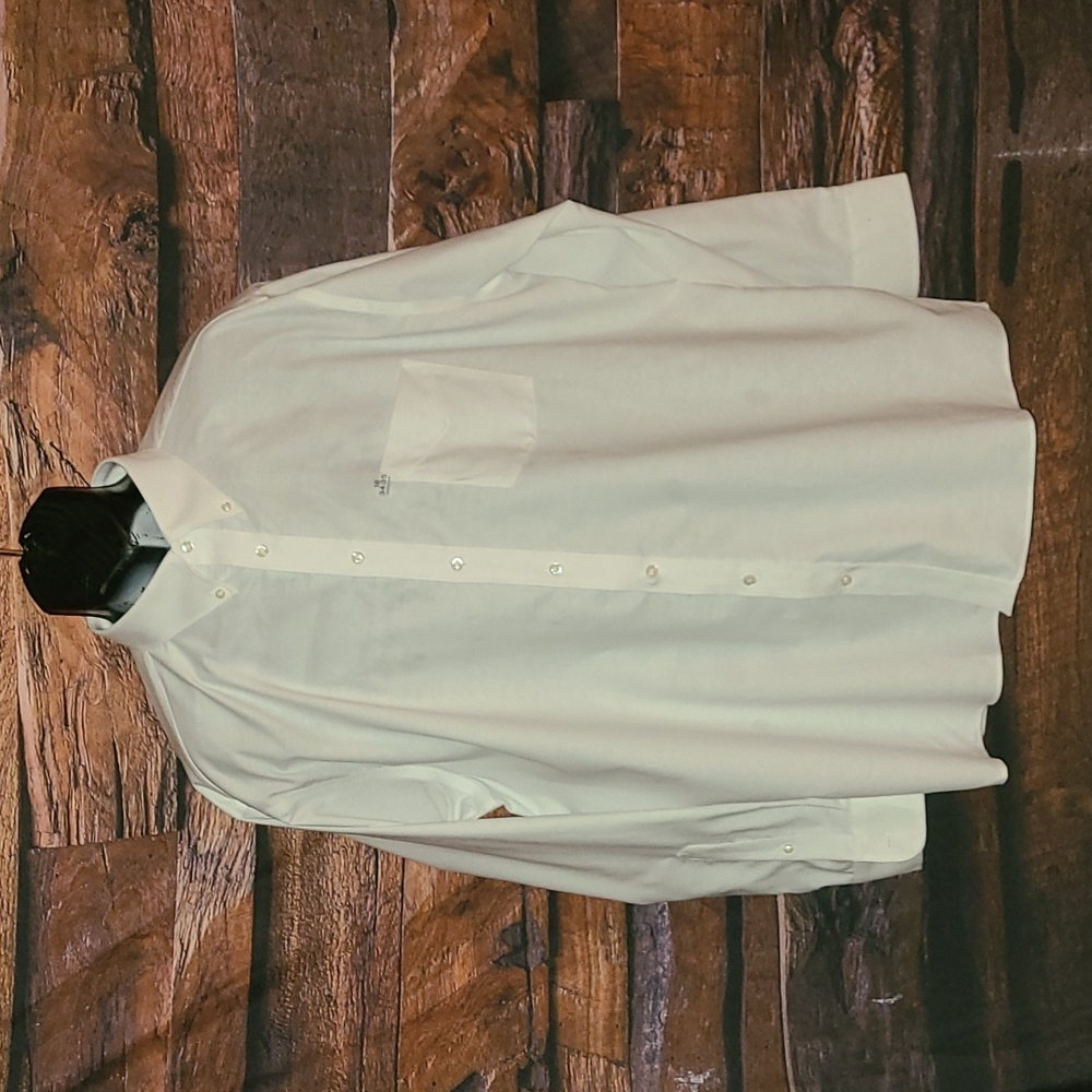 NWOT Stafford Oxford Wrinkle Free Long Sleeve Dress Shirt